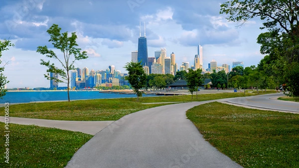 Obraz Centrum Chicago z północy