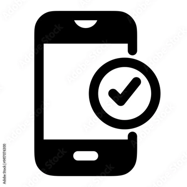 Obraz phone with checkmark