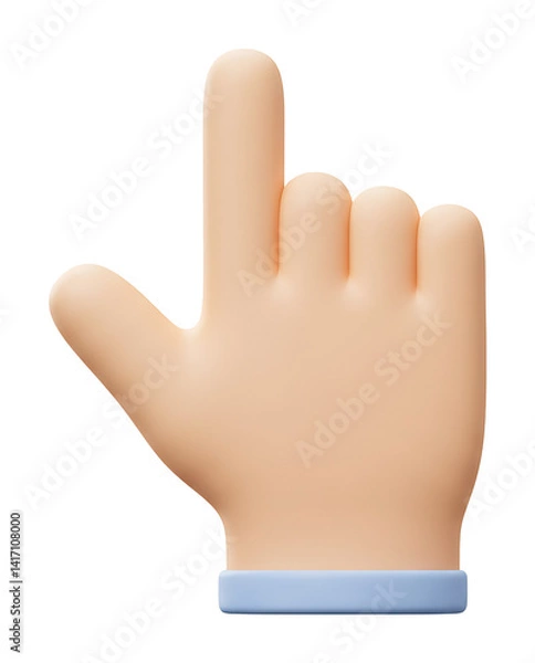 Obraz 指先優しく誘う 立体感あふれる3D手 