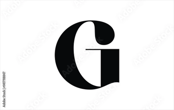 Obraz Elegant Letter G logo Vector Template Initial Letter G Logo Design Vector Template. Creative And Modern G logo