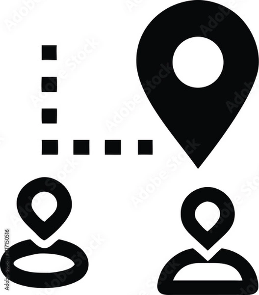 Fototapeta set of vector pointers