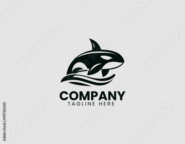 Obraz Orca Killer Whale Vector Logo Design