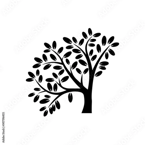 Fototapeta vector tree silhouette