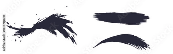 Fototapeta Hand-Painted Wave Texture with Brush Stroke Feel