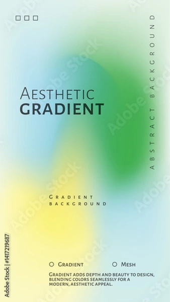 Obraz Soft Light Abstract Background with Gradient Effect with messy background