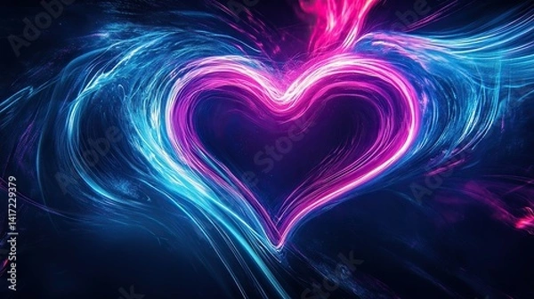 Obraz neon light abstract background 