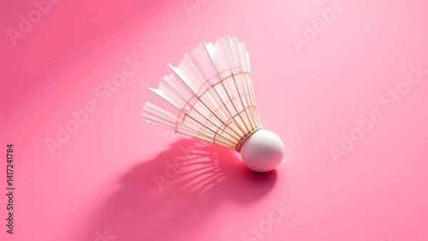 Obraz badminton racket and shuttlecock
