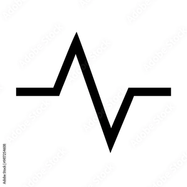 Obraz Pulse Icon Vector Illustration