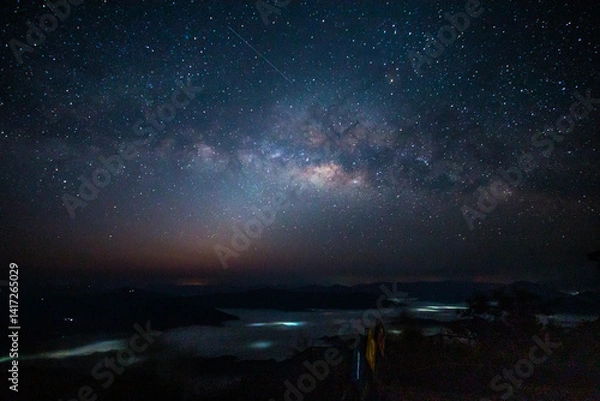 Obraz The Milky Way and the stars surrounding it are truly beautiful.