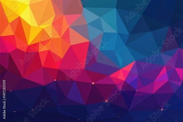 Fototapeta Geometric shapes in vibrant hues, creating modern, dynamic backdrop , texture, shape, texture