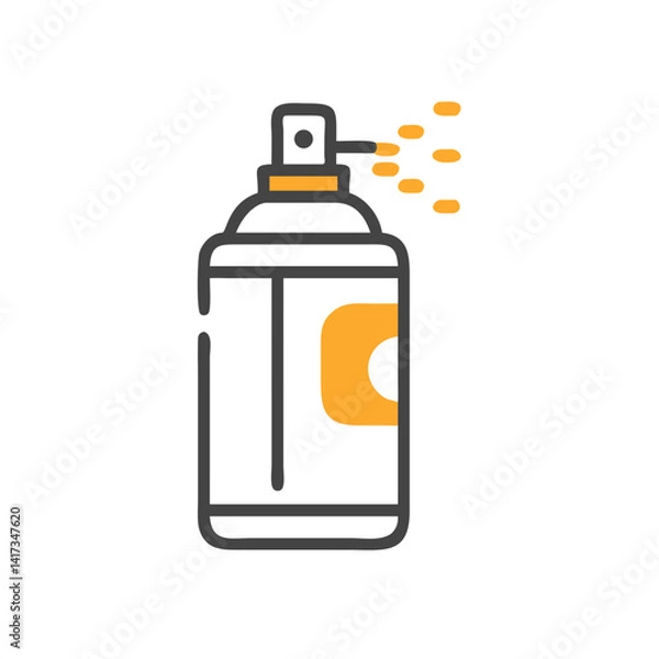 Fototapeta Spray Paint Can Icon Representing Street Art and Urban Creativity