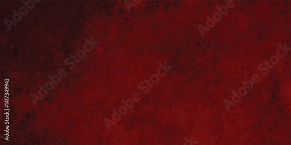 Fototapeta Textured Red Paint Background with Dark Shadows and Detail

