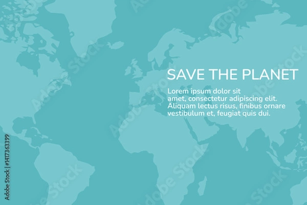 Fototapeta World map background