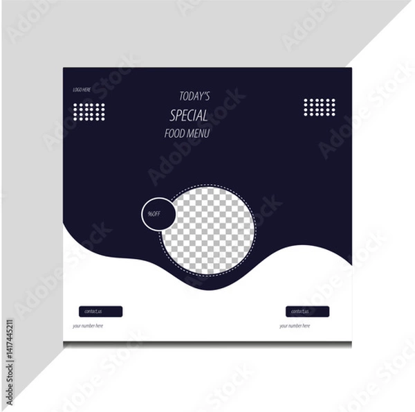 Obraz creative minimal social media post design
