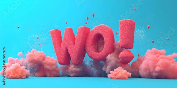 Obraz 3D Textured Wow Abstract Background