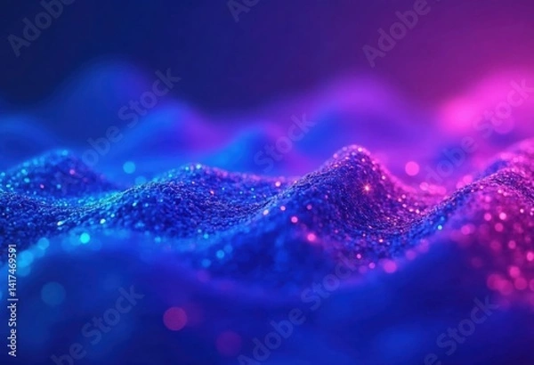 Fototapeta Glowing Abstract Background with Colorful Lights and Blur