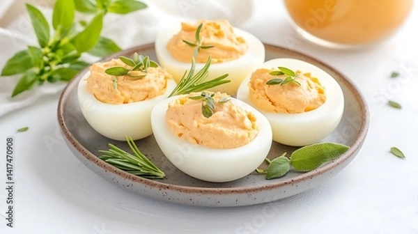 Fototapeta Deviled Eggs, Festive Appetizer