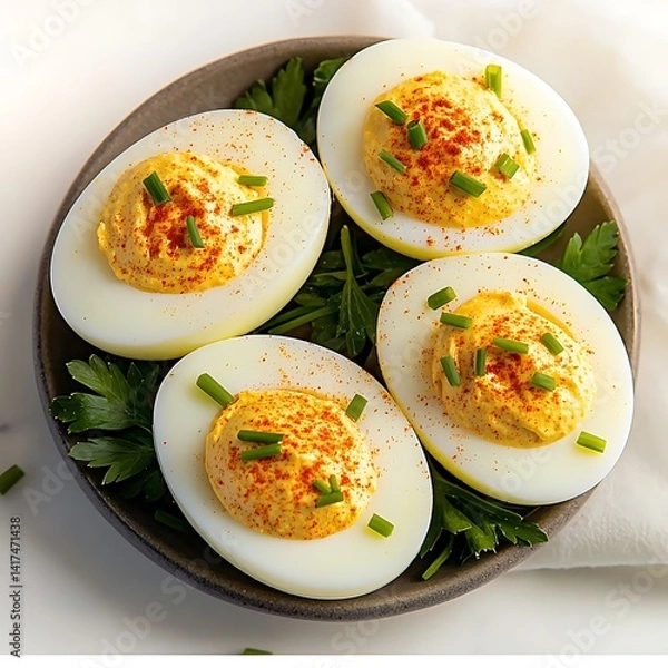 Fototapeta Deviled Eggs Displayed