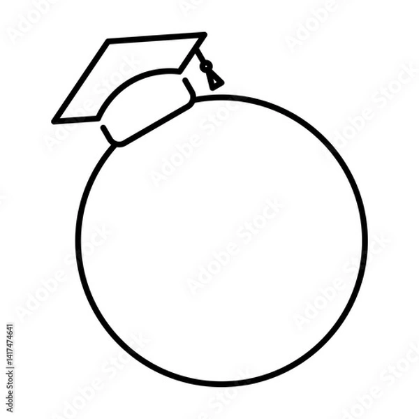Obraz graduation cap icon