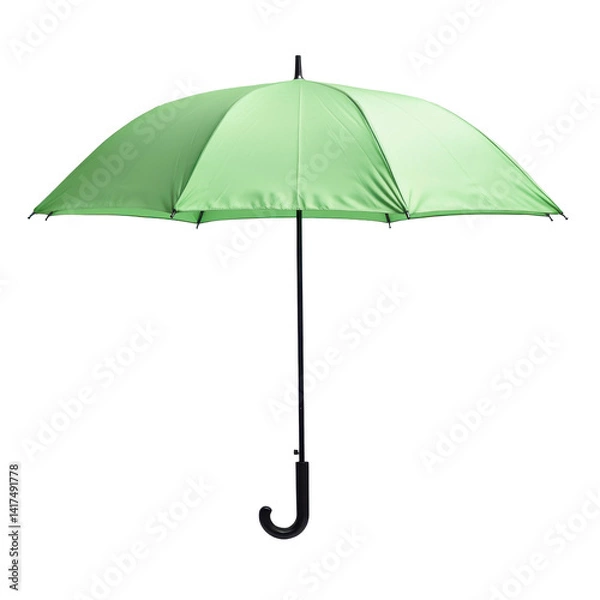 Obraz Green parasol shade isolated on PNG transparent background, cut out