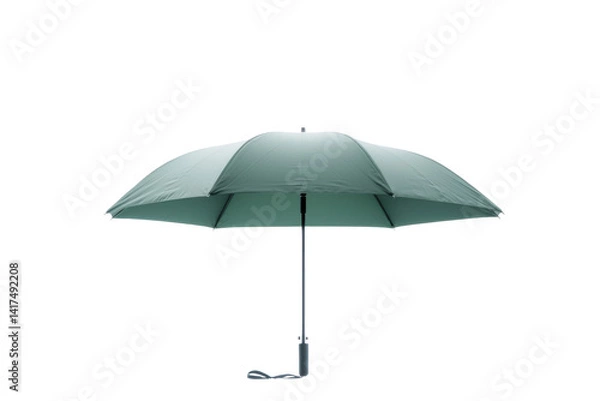 Obraz Open, plain umbrella isolated on PNG transparent background, cut out
