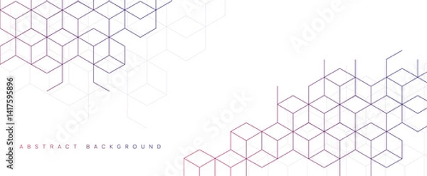 Fototapeta Graphic design element and abstract geometric background.	