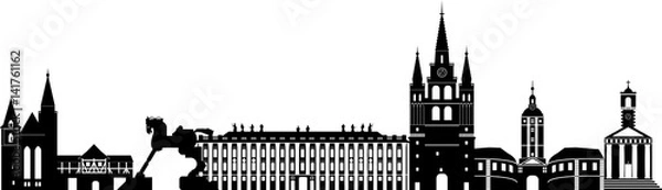 Obraz Ansbach skyline // Vektor