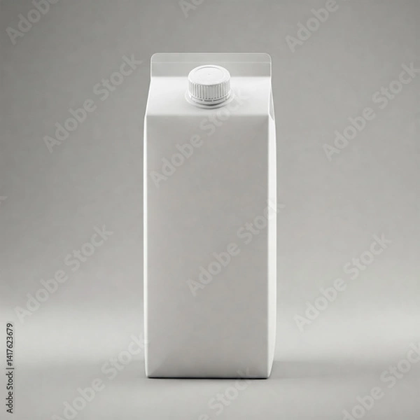 Obraz white blank milk carton product packaging mock up
