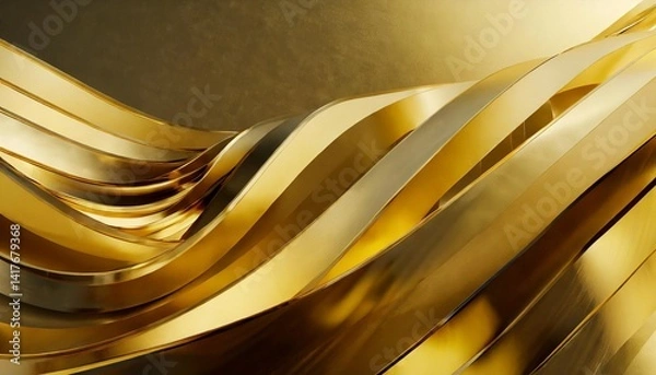 Obraz abstract golden background