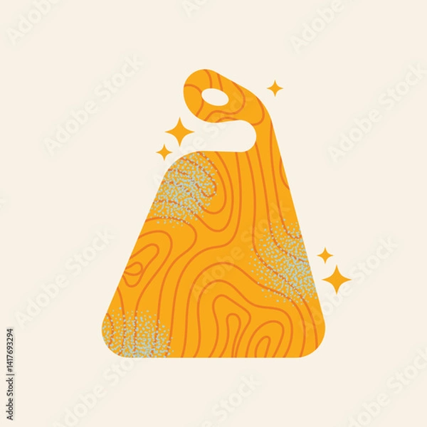 Obraz Various kitchen utensils cutting boards, gloves, grater, blender, knife, ladle, whisk, rolling pin, frying pan, salt shaker, cup, and measuring cup. Flat vector illustration. Cooking tools and kitchen