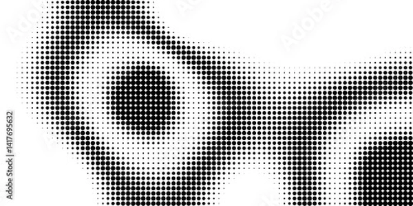 Obraz Halftone Noise Stipple pointillism background. Grain gradient texture background with dots. Dotwork gradient halftone pattern. Sand, grain, grunge stipple effect. Abstract texture, engraved overlay