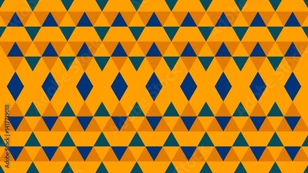 Fototapeta triangular motif. triangle pattern. tribal motif. triangle background. HD