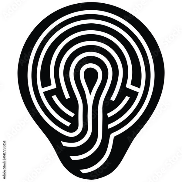 Obraz inner part of human body silhouette design on white background 