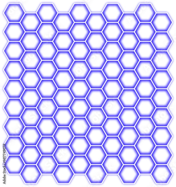 Fototapeta blue hexagonal background