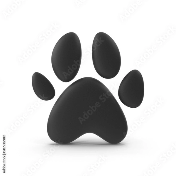 Fototapeta Paw print icon transparent background