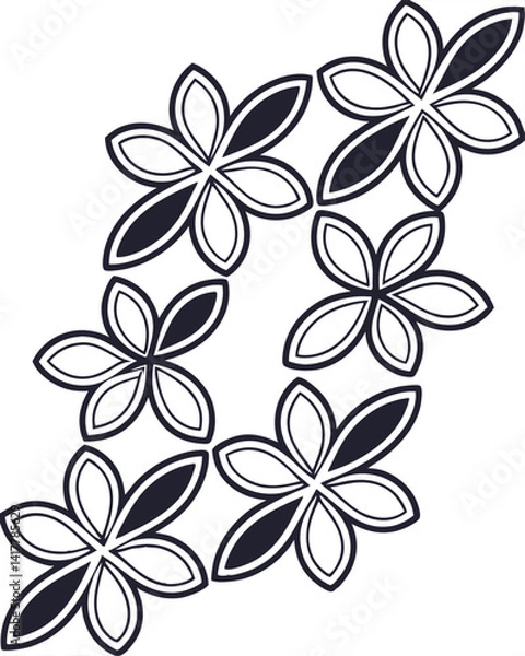 Obraz  seamless floral vector