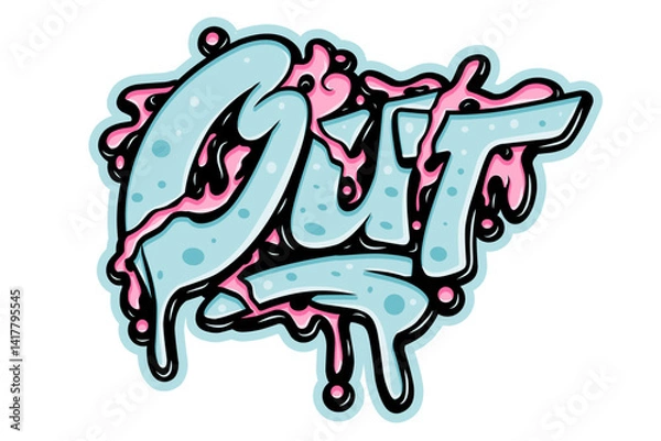 Obraz Out typography art design