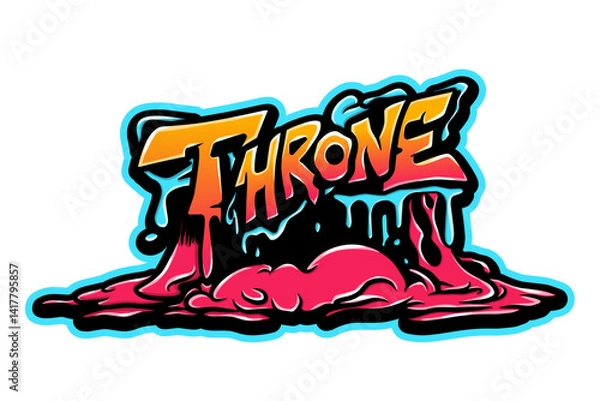 Obraz Throne graffiti art