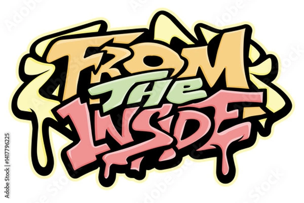 Obraz From the inside typography