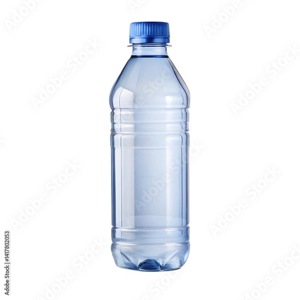 Obraz Simple blank water bottle on transparent background
