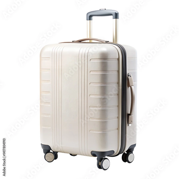 Fototapeta Trendy suitcase on transparent background