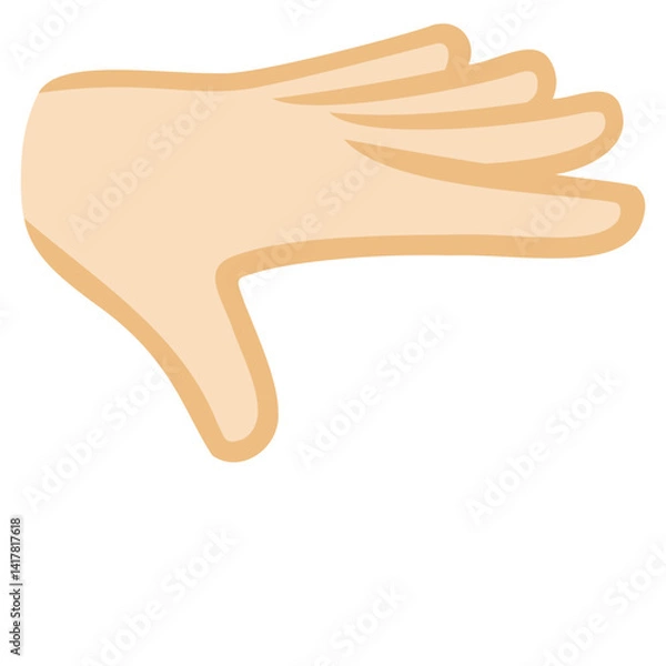 Fototapeta Palm Up Light Skin
