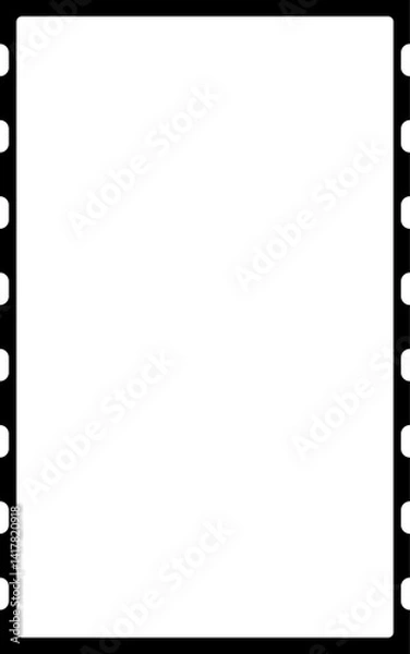 Obraz Large vector film frame with a transparent background
