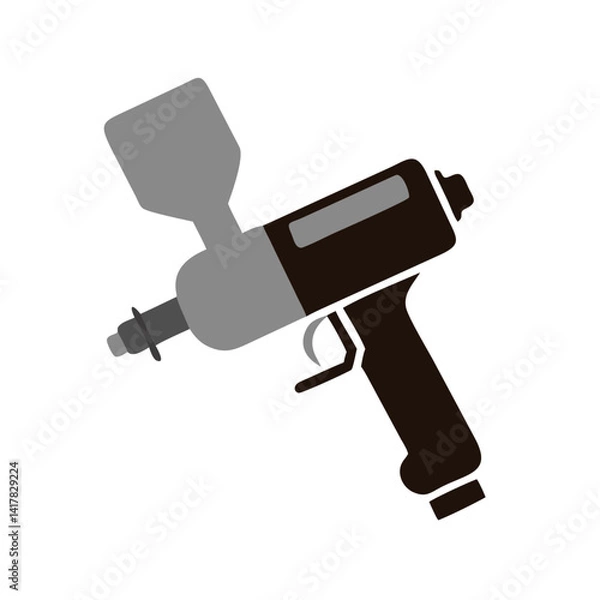 Obraz Paint Sprayer Illustration: Construction, Automotive, and Artistic Applications