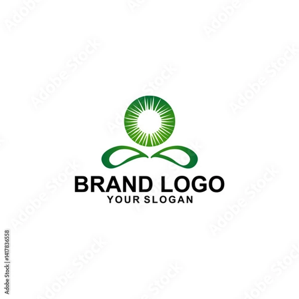 Fototapeta abstract green logo vector design