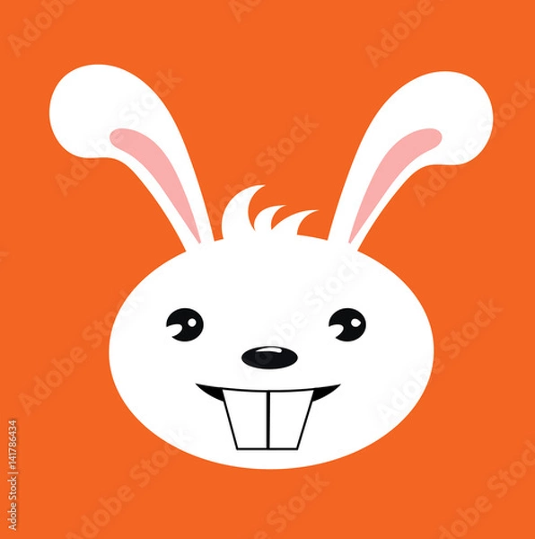 Obraz Happy rabbit illustration