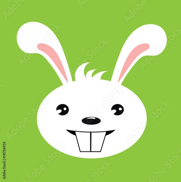 Obraz Happy rabbit illustration