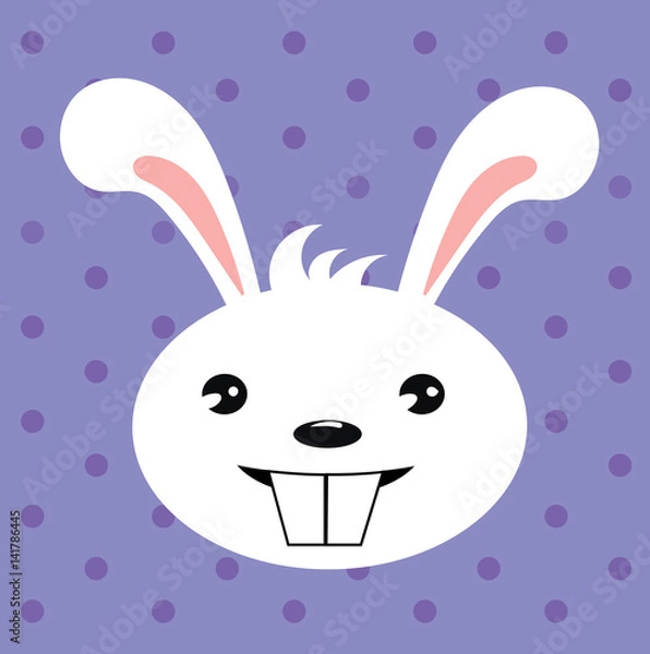 Obraz Happy rabbit illustration