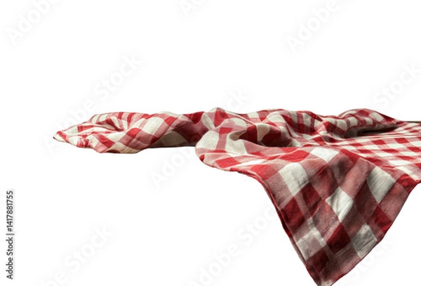 Obraz Picnic blanket arrangement natural light isolated on transparent background