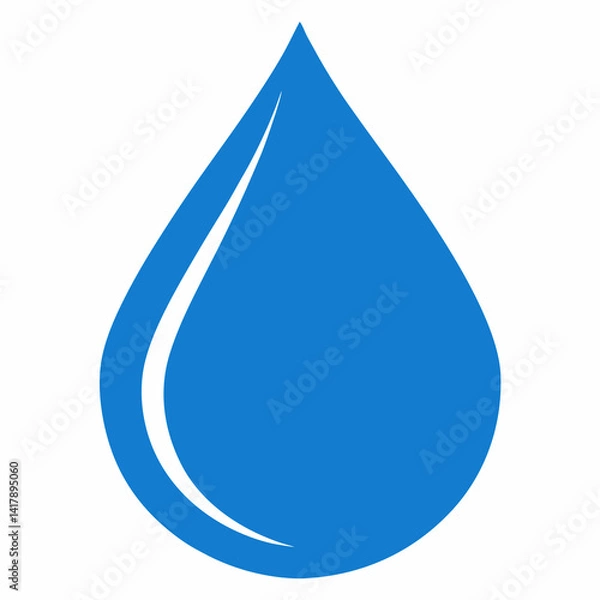 Obraz blue drop of water